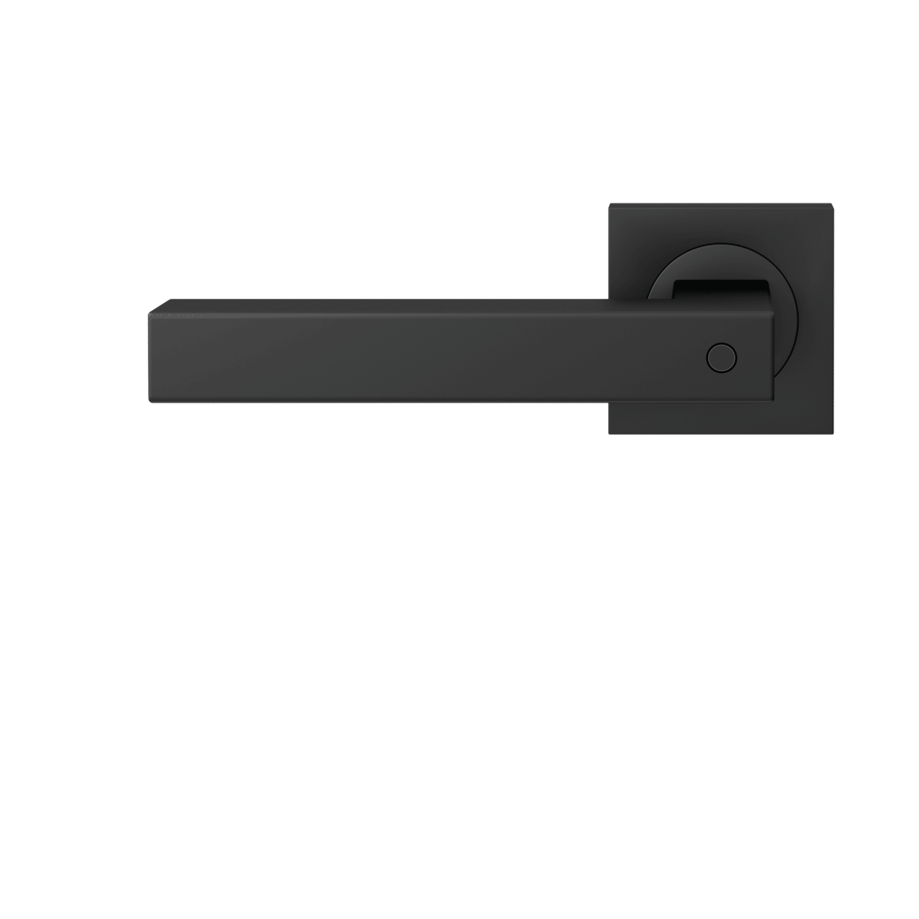 Seattle Kosmos - Klamki drzwiowe ze stali z blokadą w uchwycie, czarny, wersja lewa